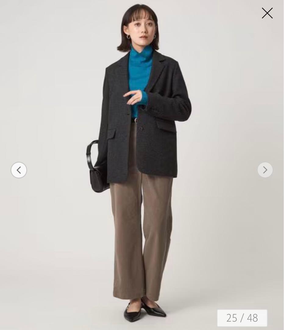 グリーンレーベルリラクシング　ウーリー テーラード ジャケット