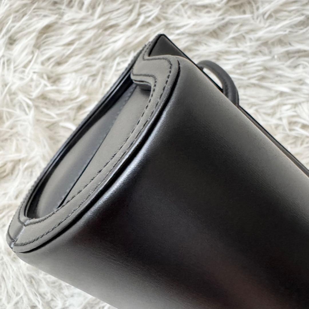 【ロエベ】フォーマル　ハンドバッグ　黒　シープスキン　冠婚葬祭　保存袋