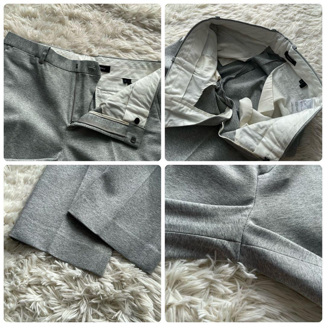 極美品✨セオリー　セットアップ　スーツ　ストレッチ　ジャージー素材　グレー　L