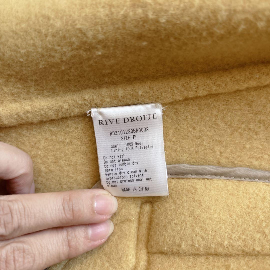 定価4万 リヴドロワ ダブルモッサミドルリバーコート ミドルコート　イエロー