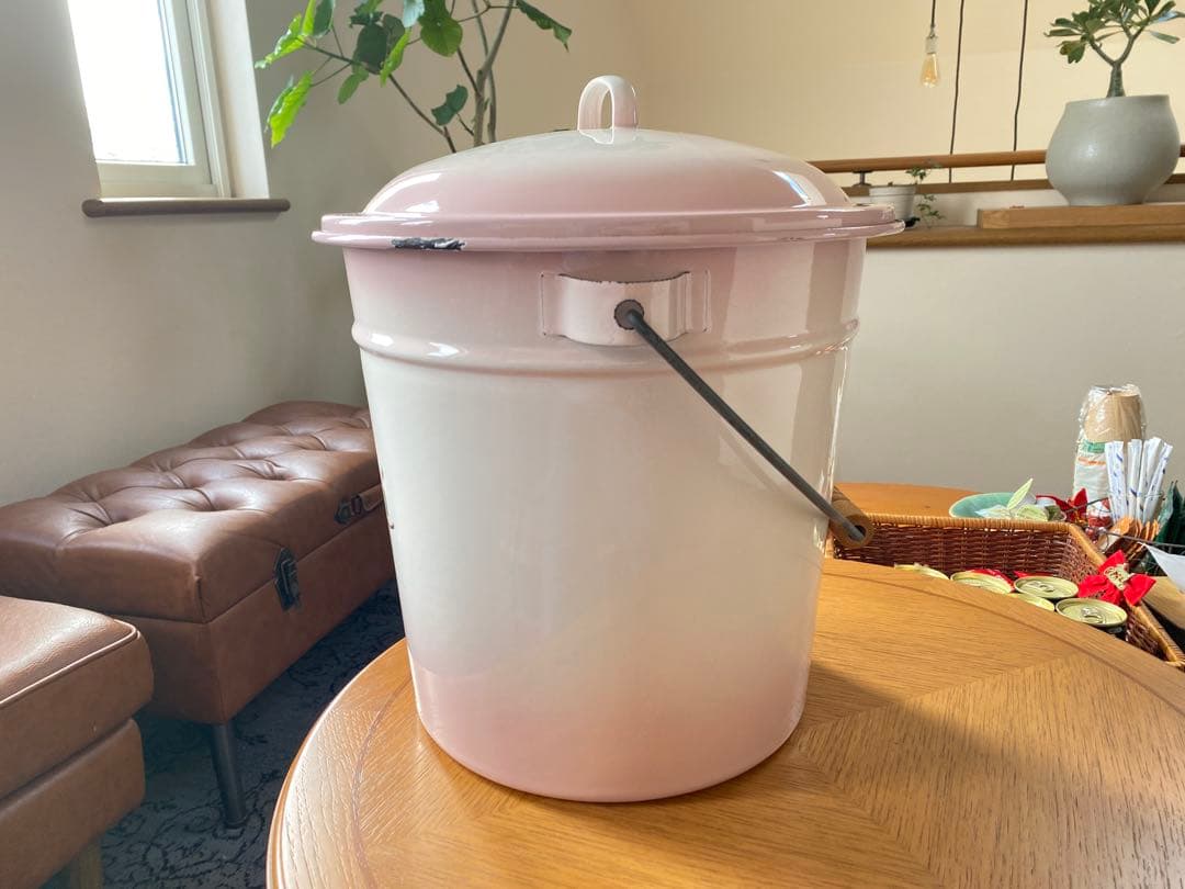 イマン　スカーレットローズ　ホーローバケツ