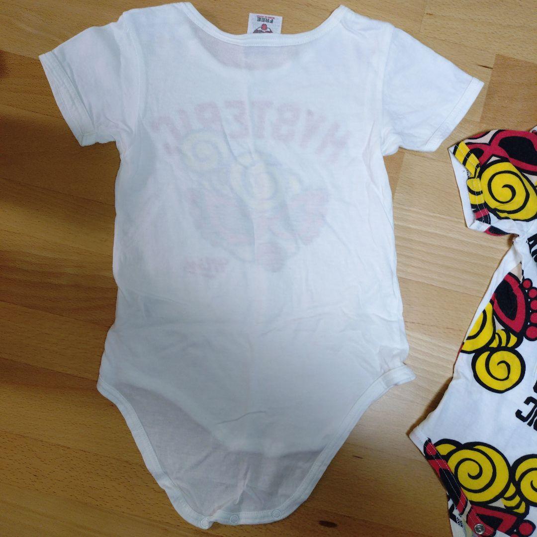 ヒステリックミニ ロンパース size70 白 ホワイト 2着セット 半袖