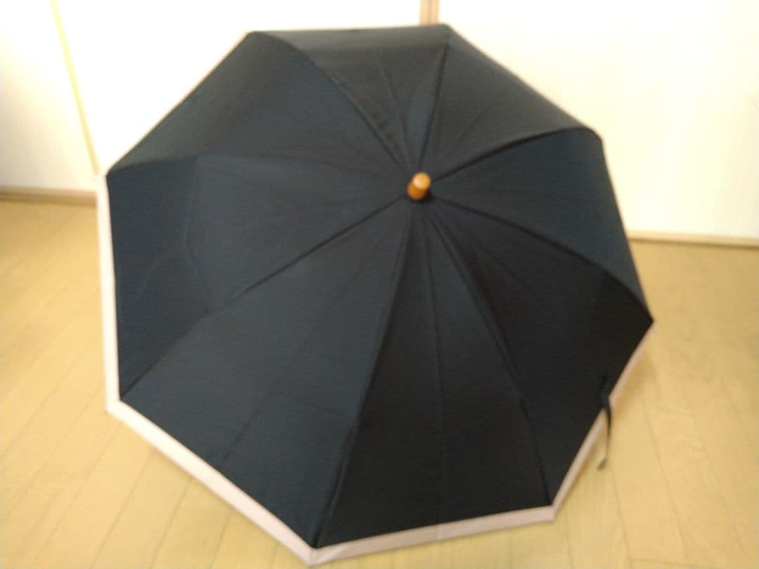 【サンバリア100】折りたたみ日傘２段折 ブラック