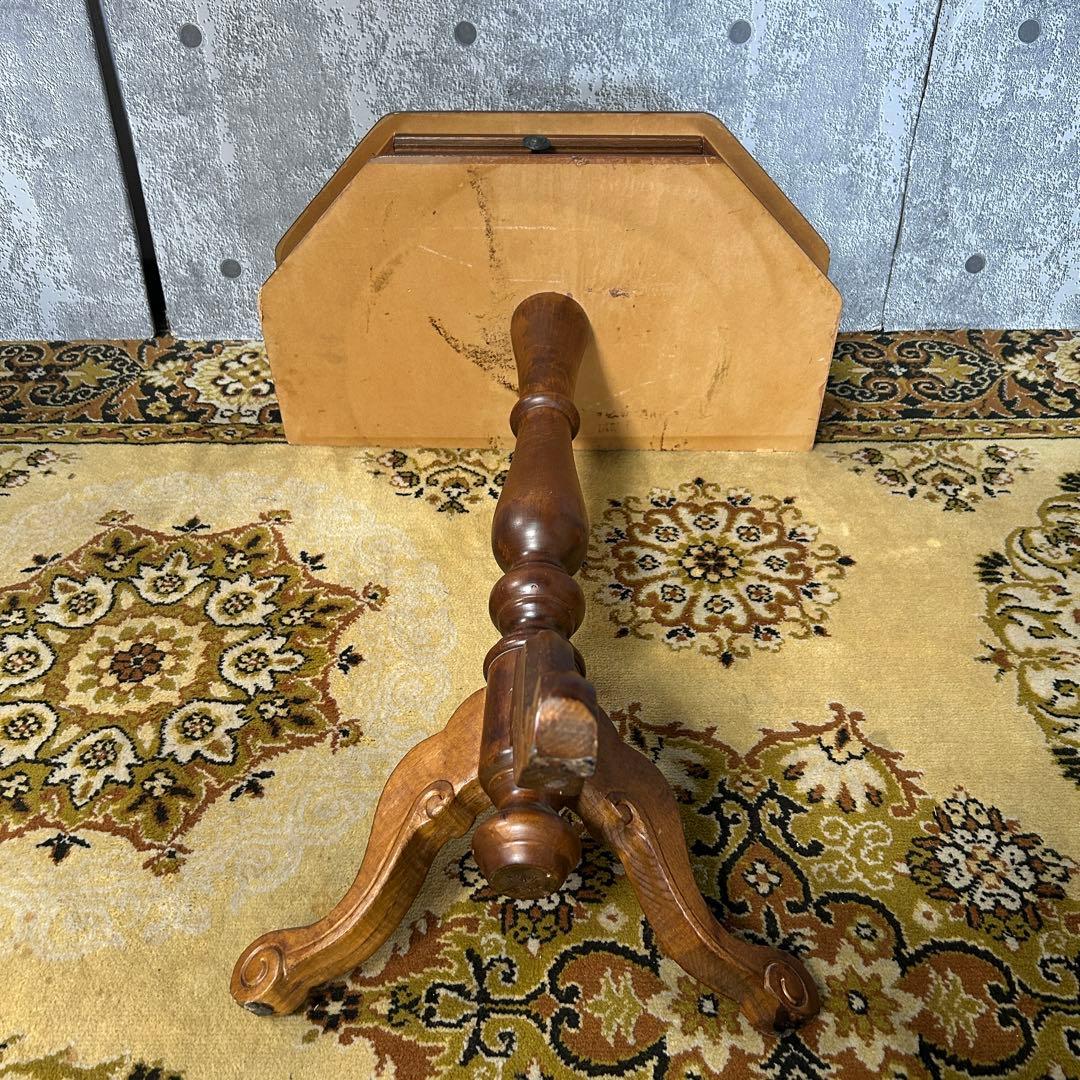 galooon꧁象嵌家具꧂コンソールテーブル サイド 象嵌 猫脚 飾り台