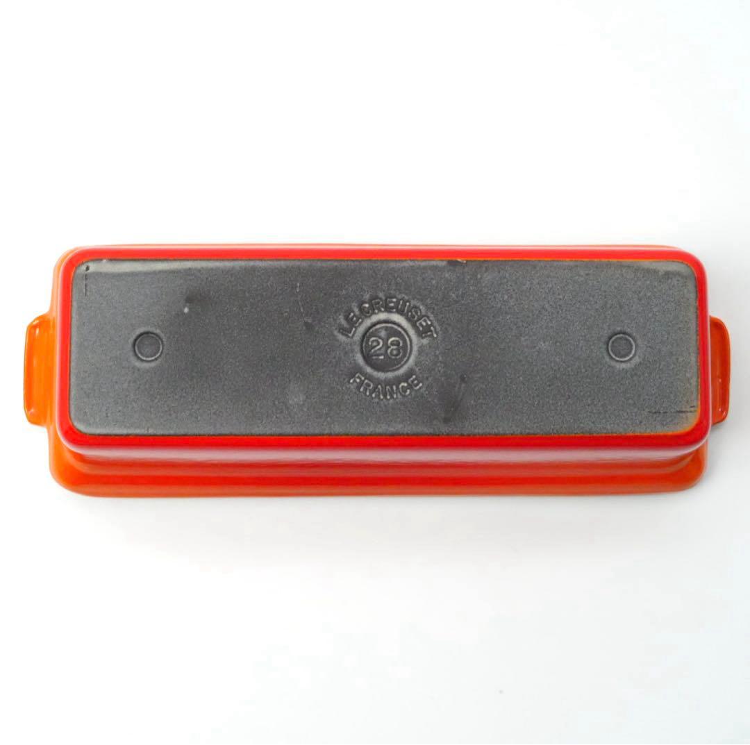 【美品】LE CREUSET　テリーヌ型 オレンジ　28cm