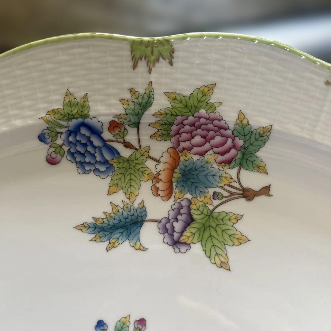 【美品】Herend ヘレンド　ヴィクトリアブーケ　プラター　大皿