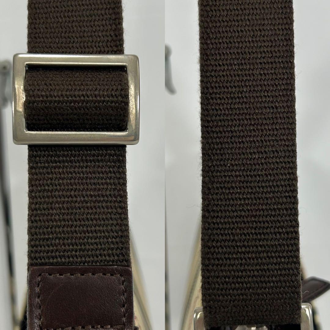 【極美品】バーバリー ショルダーバッグ レザー ノバチェック 肩掛け 斜め掛け