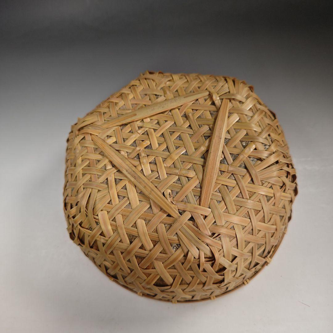 イ832 炭斗『田中篁斎造』『玄々斎好　常盤篭　炭斗籠　共箱』茶道具