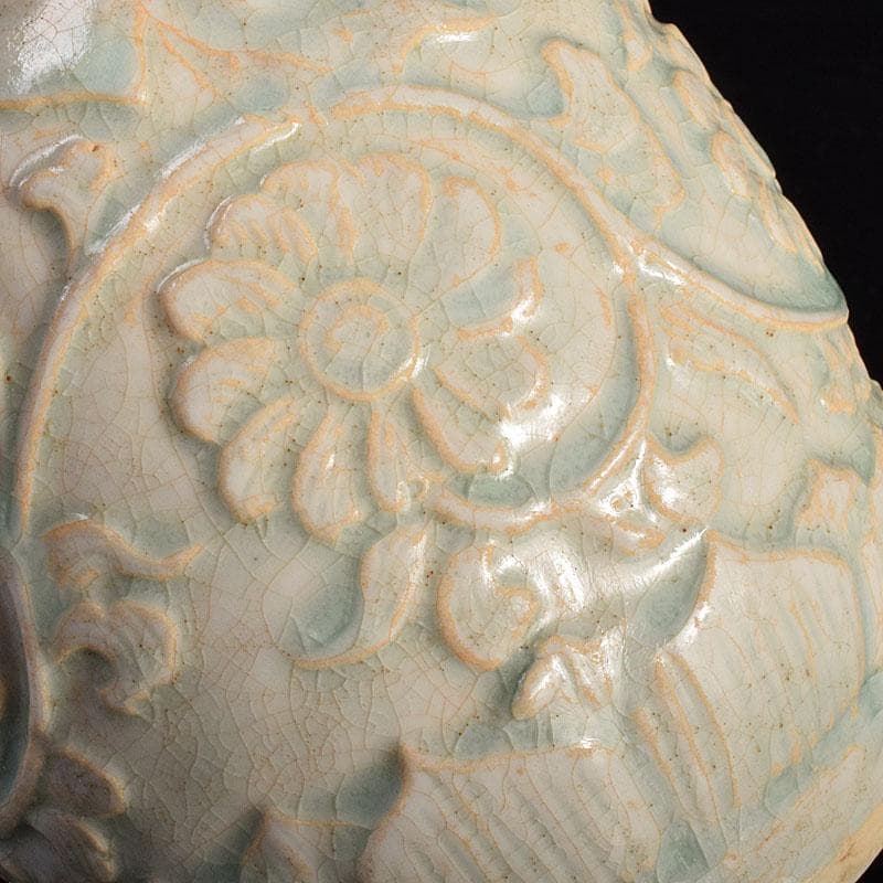 中国　影青　青白磁　花文　水注瓶　C　6980