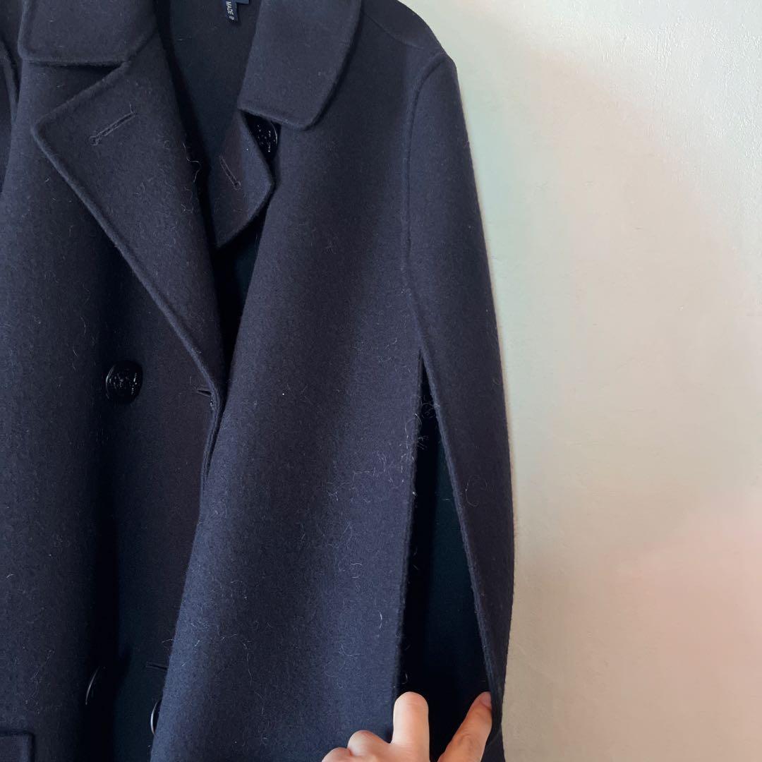 Sofie d’Hoore ケープ　コート　ネイビーブラック