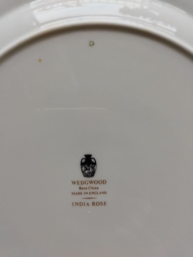 ④希少　50年前の未使用品　 India Rose 27皿 黒壺