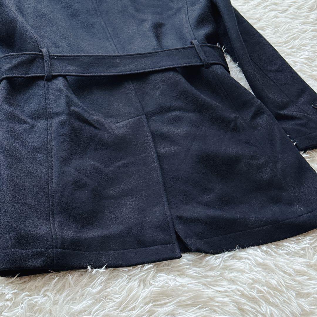 マッキントッシュ ウールコート ダブルブレスト ベルト付き 38サイズ ブラック