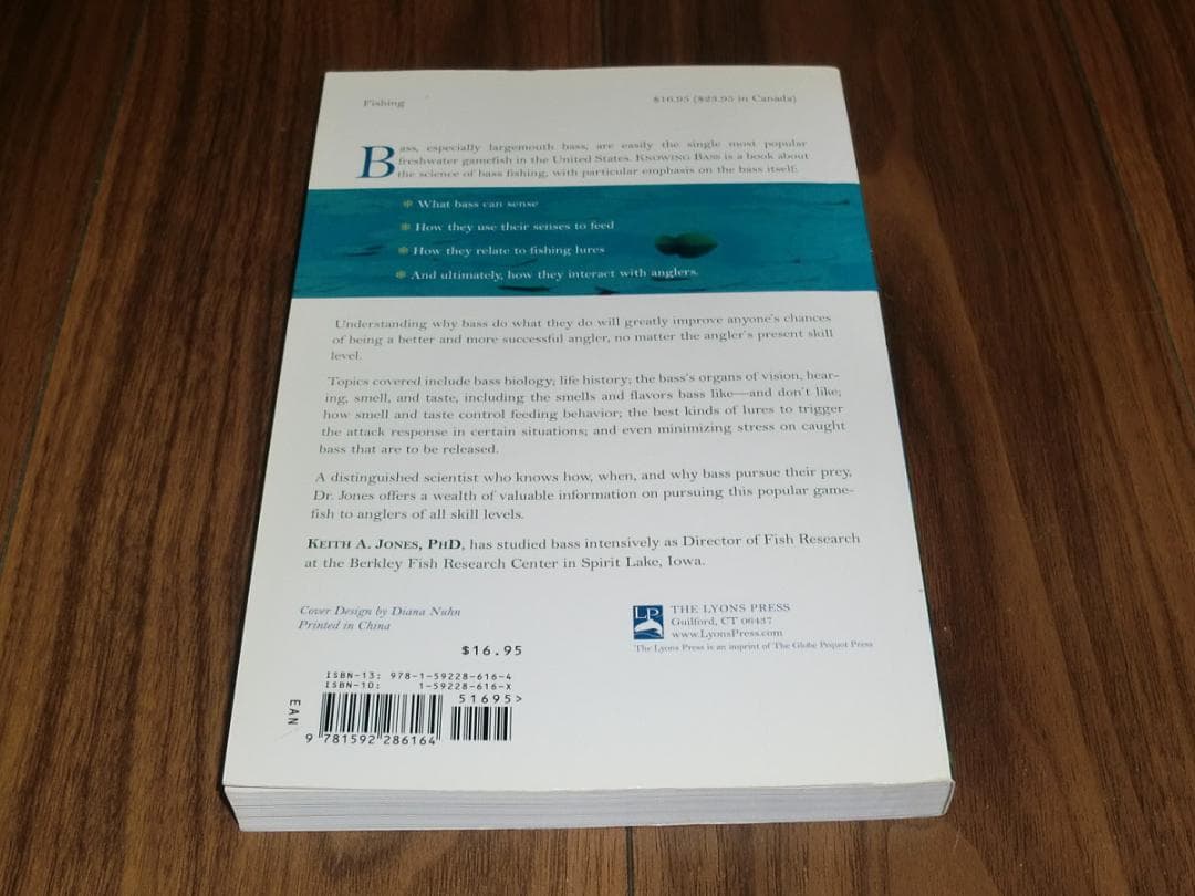 希少！洋書「KNOWING BASS」バス釣りのバイブル