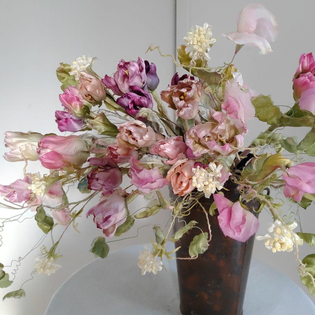 布花作品♡チューリップアレンジ