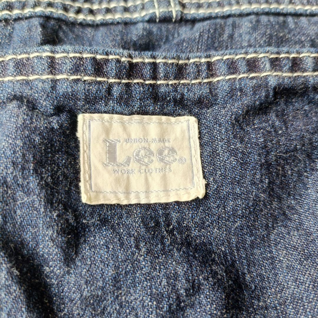 美品 Lee リー デニムつなぎ オールインワン 濃紺 M 復刻 ハウスタグ