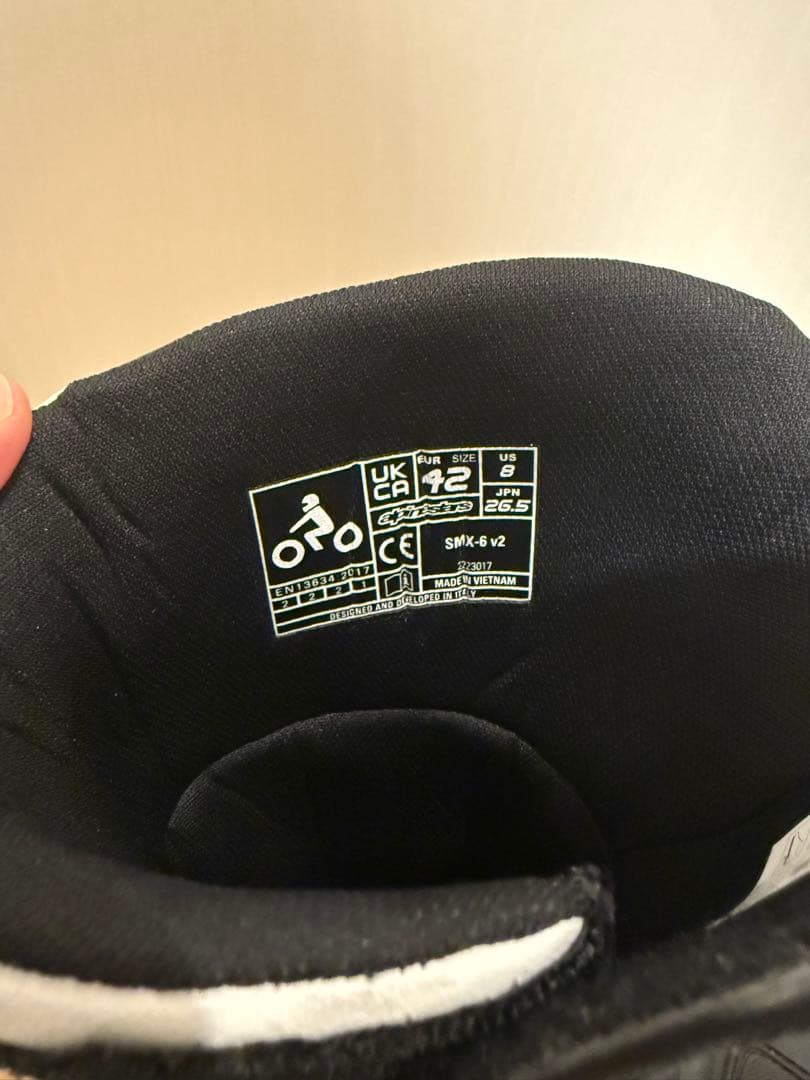 Alpinestars SMX6 バイクブーツ 黒/白