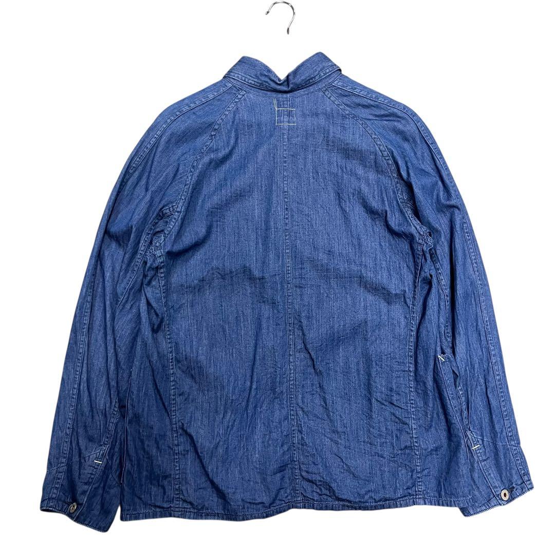 専用 ポストオーバーオールズ コットンシャンブレーカバーオール L