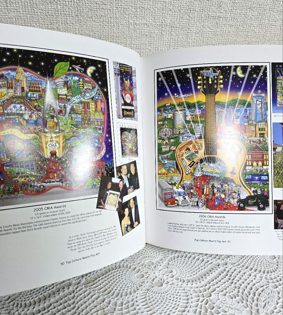 【希少】チャールズ ファジーノ 3Dアート ブローチ イラスト集 3点セット