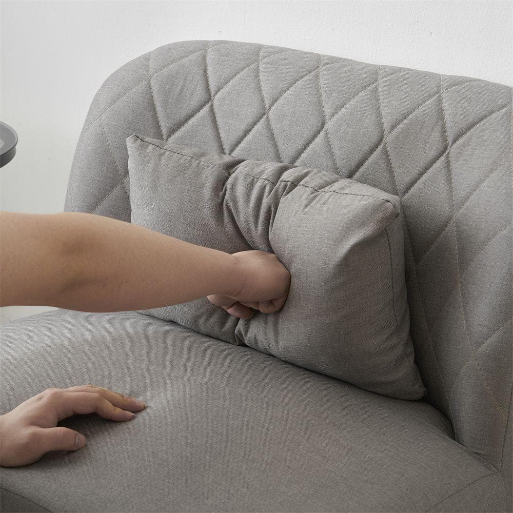 1人掛けソファ 1人用 オットマン付き 背もたれ 座椅子 2way クッション付