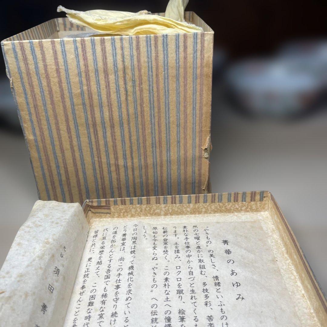 九谷焼　須田菁華　呉須赤絵向付五客　紙箱