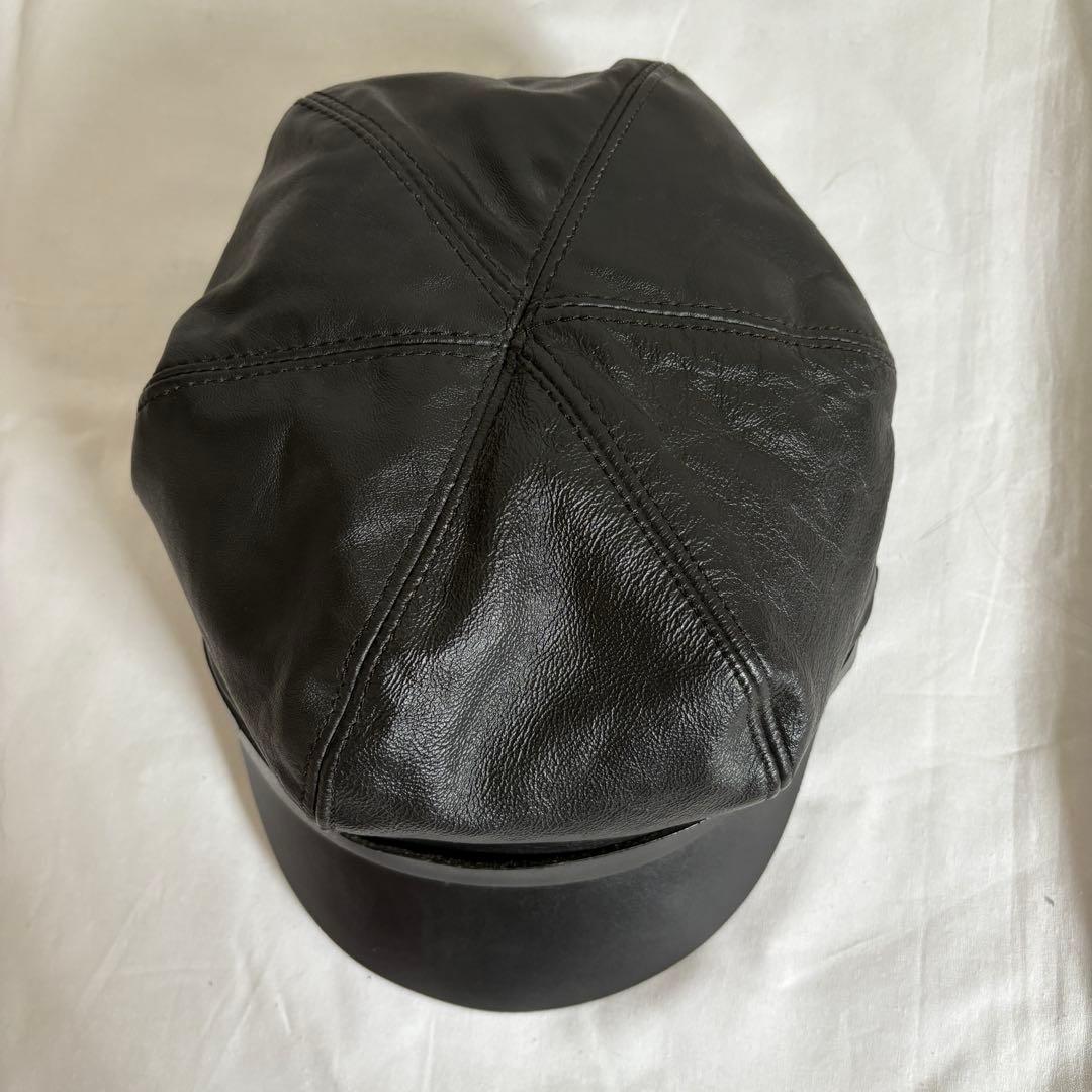 ビンテージ　レザーキャップ　キャスケット