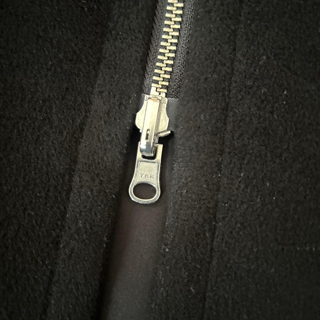 美品　HERENCIA シャギーリバーシブルポンチョ　ブラック