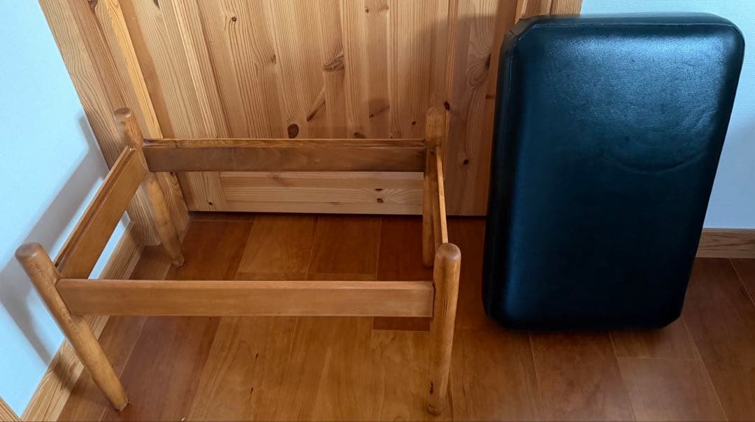 【デンマーク製】1960s 北欧 ビンテージ オットマン スツール ビーチ材