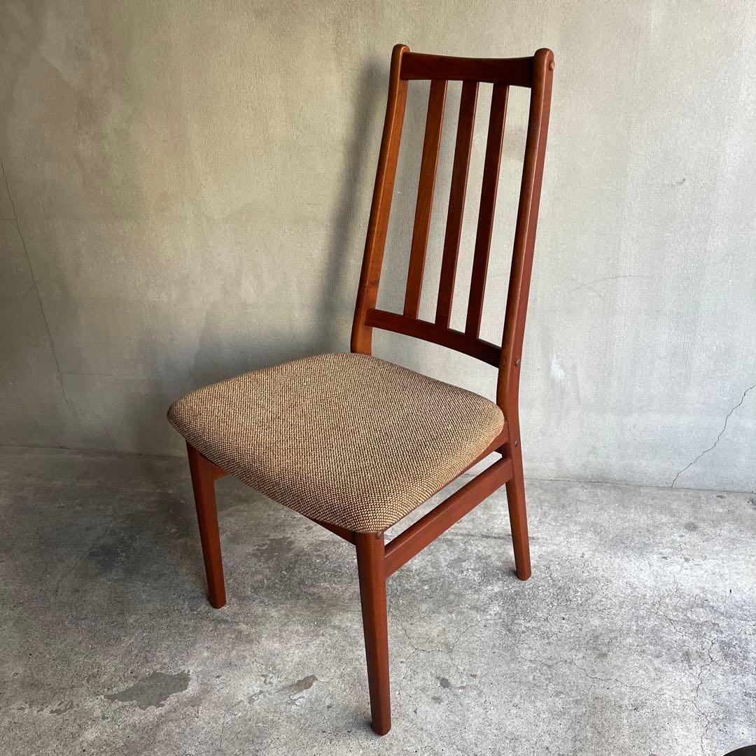 北欧デンマーク　チーク ハイバックチェア オールドヴィンテージ