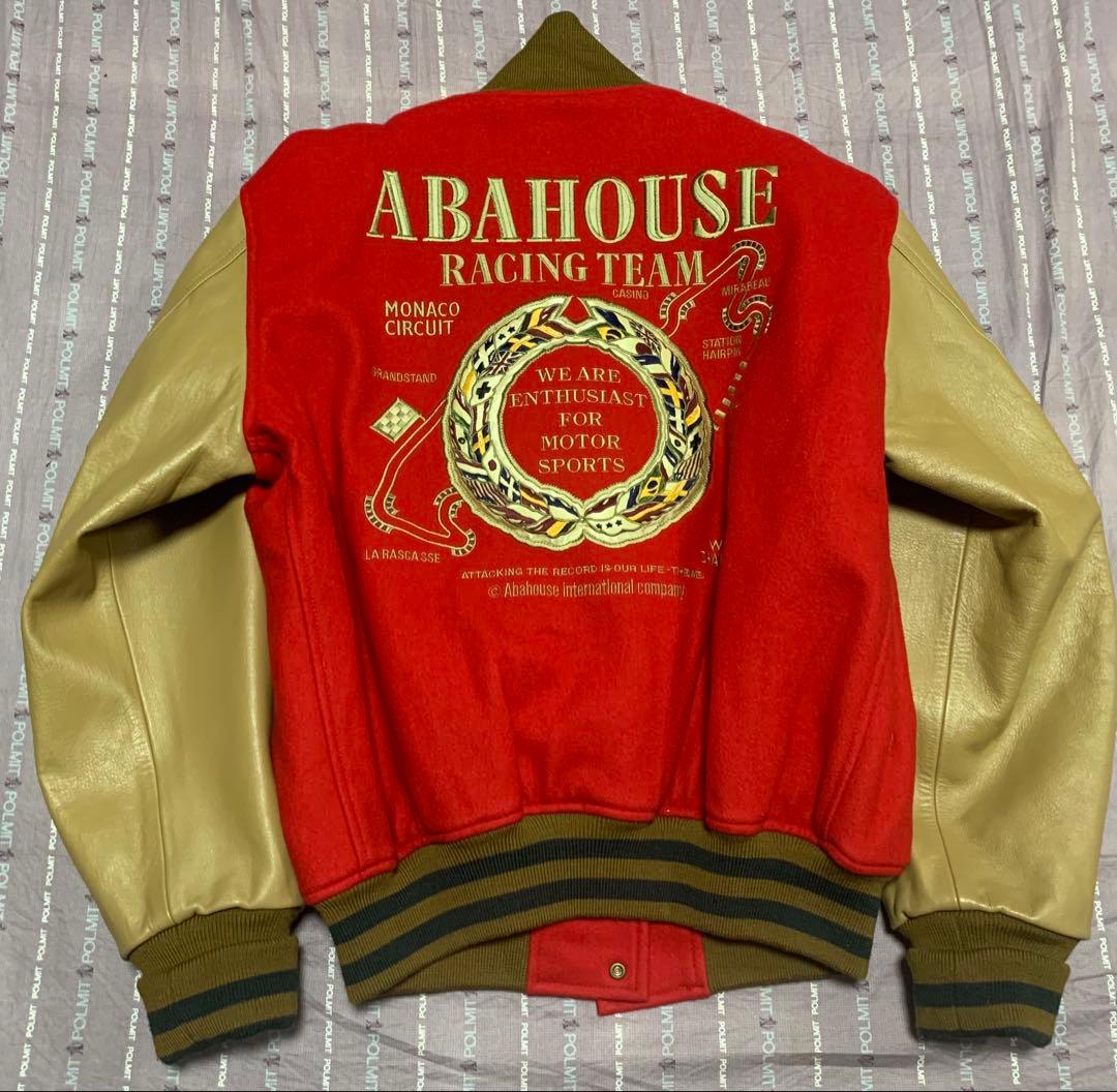 超美品　Abahouse レザースリーブ 90's スタジャン　袖丈牛革