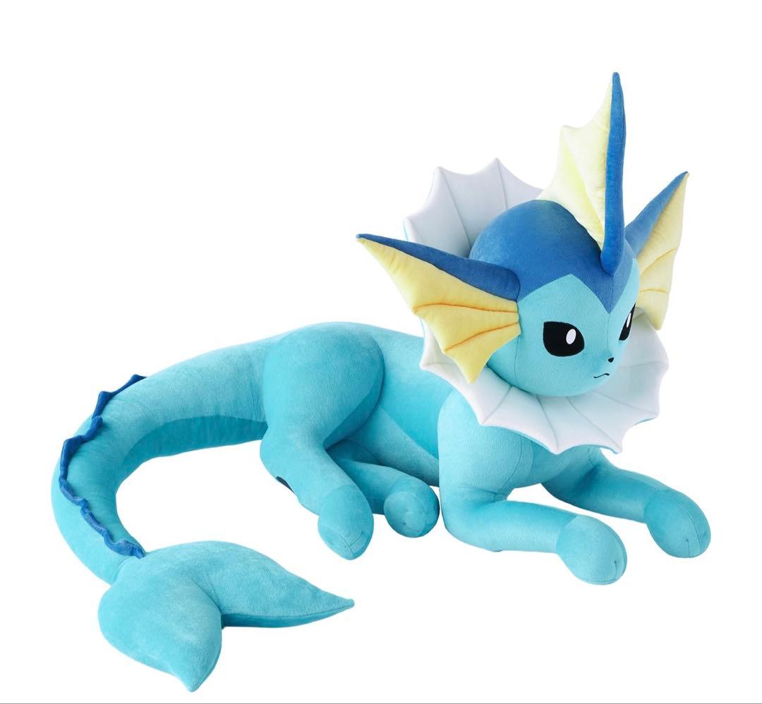 新品未開封 等身大 シャワーズ ぬいぐるみ 寝そべり