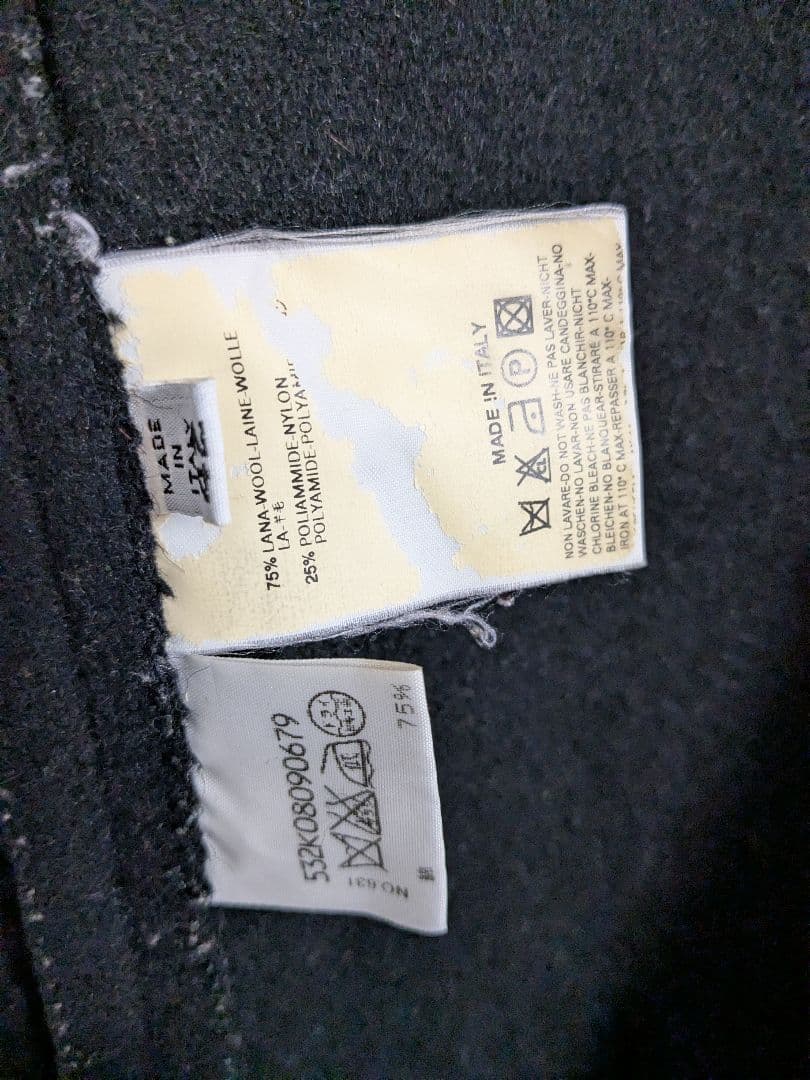 Martin Margiela⑥　02AWウールジャケットコート本人ここのえタグ