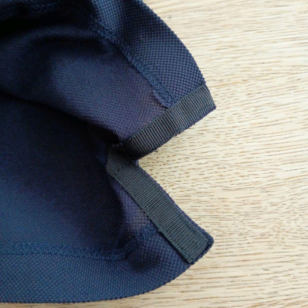 【新品】MONCLER 2トーンカラー 襟ロゴ ポロシャツ/鹿の子 M