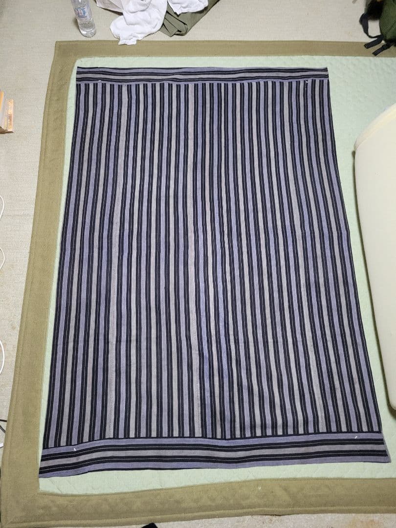 藍染め　テーブルクロス　大　古布　木綿　芸術　145 × 109cm　刺し子