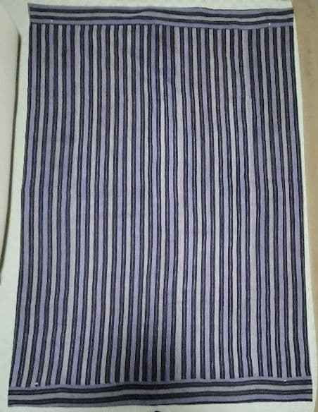 藍染め　テーブルクロス　大　古布　木綿　芸術　145 × 109cm　刺し子