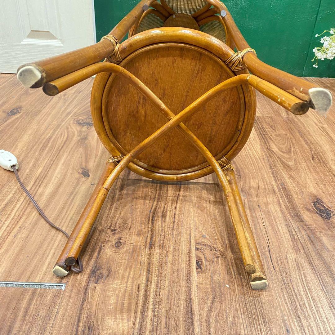 籐 ラタン 間接照明 スタンドライト インテリア 昭和レトロ 古民家