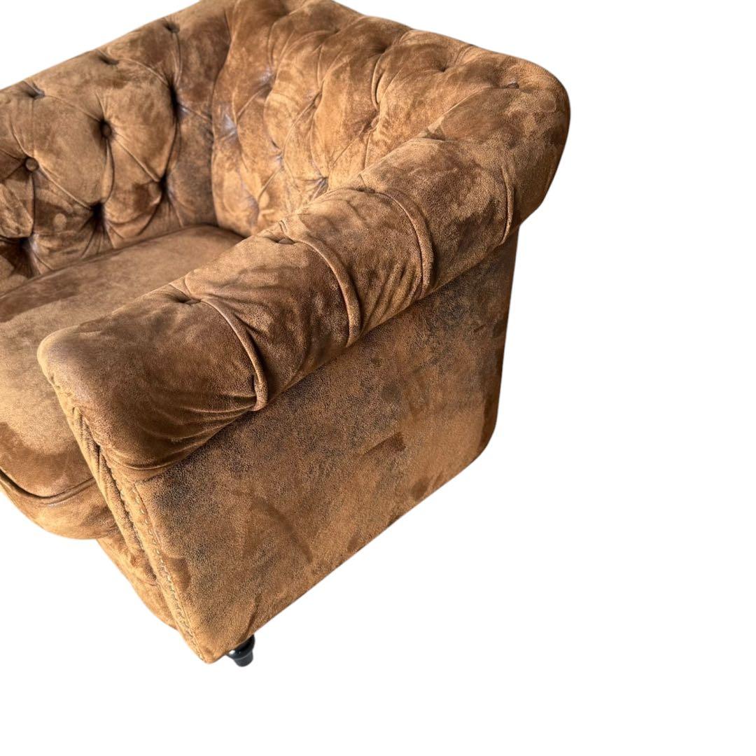 HR639 VINCENT コンパクトチェスターフィールド シングルソファ