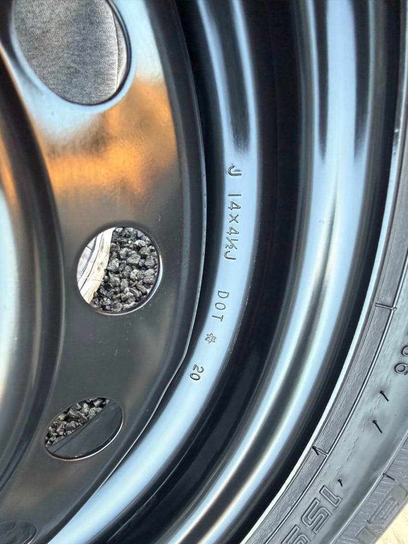 155/65R14 [2/2] 14インチ スチールホイール 2分割の内の2本