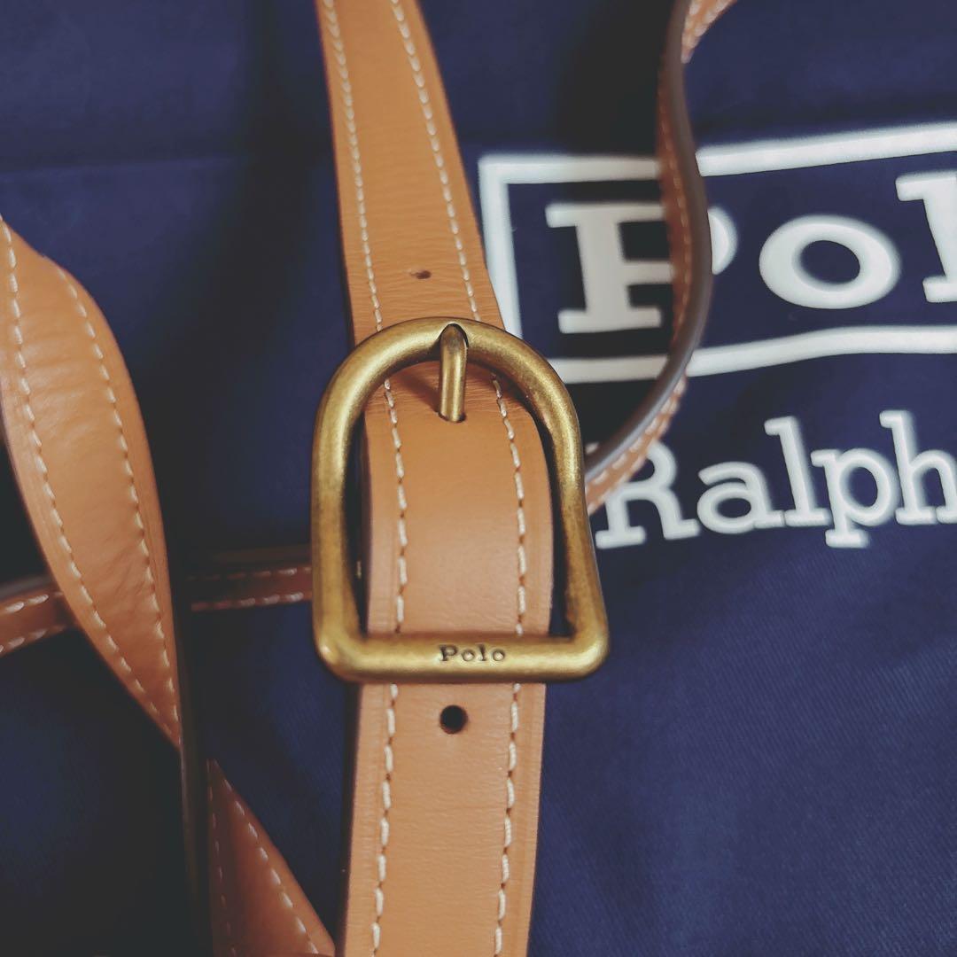 【新品未使用】ポロラルフローレン　ラフィアショルダーバッグ　かごバッグ