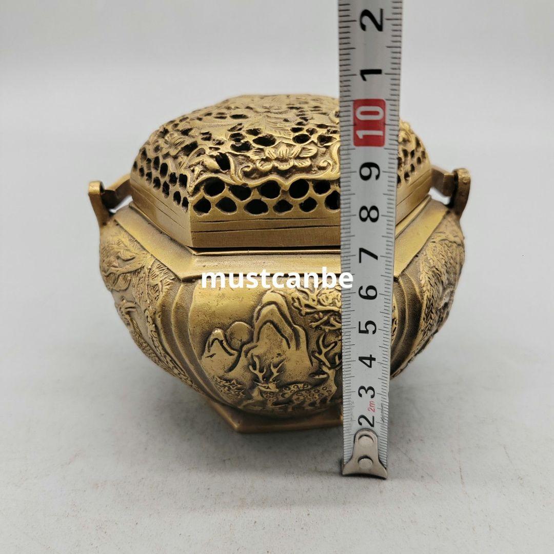 香炉 暖手炉 香具 提梁薫香炉 銅製品 工芸品 置物