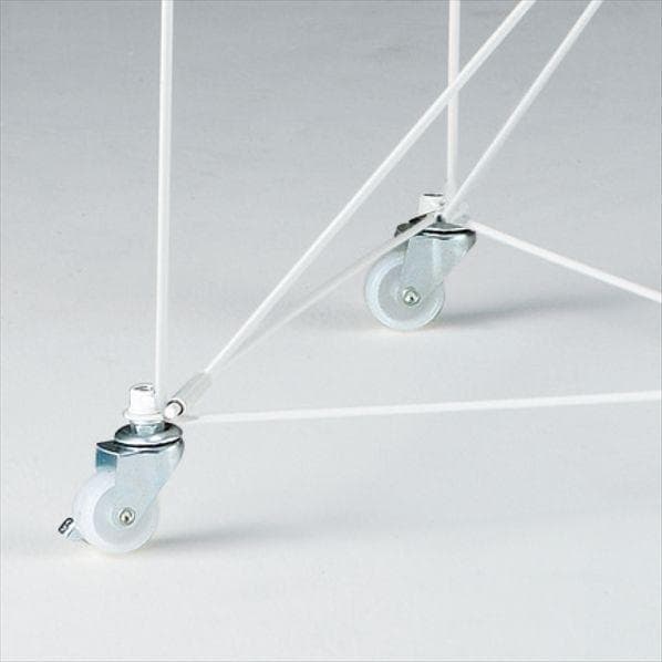 新品■簡単ネットワゴン75cm白色キャスター付ディスプレイ催事SALE販売業務用