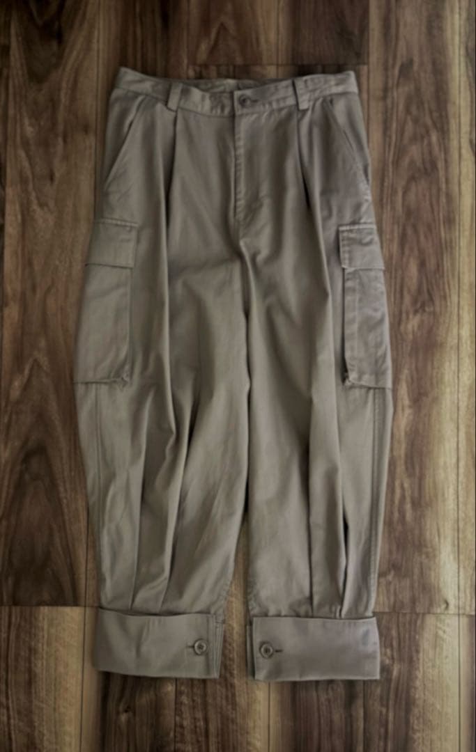 Y's ワイズ ヨウジヤマモト ブラウン カーゴパンツ サイドポケット付き