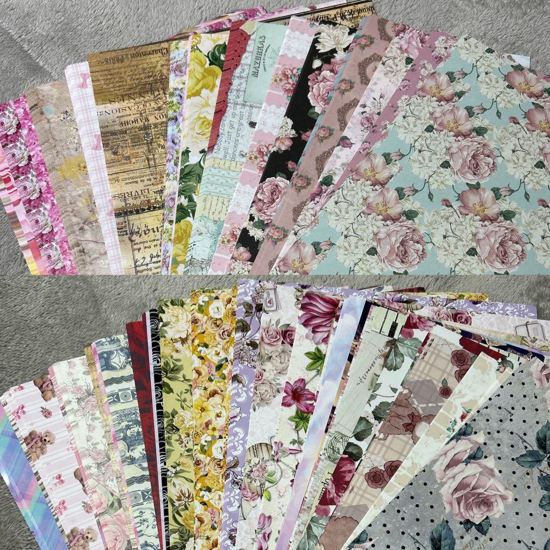 ✨️最終値下げ✨️コラージュ素材 海外マステ デザインペーパー まとめ売り ⑫