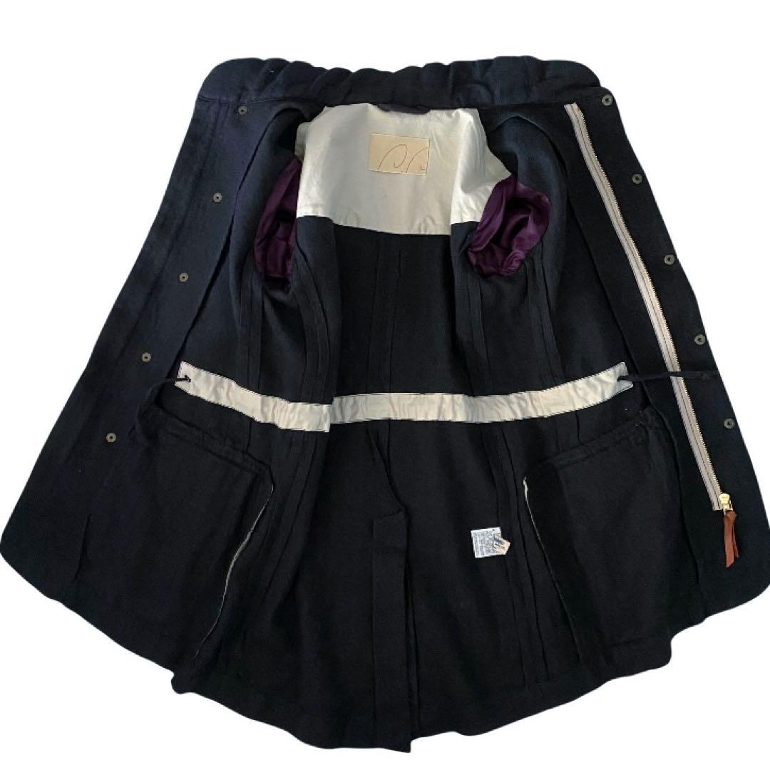 美品✨pallas palace パラスパレス リネン ウール コート 薄手 2