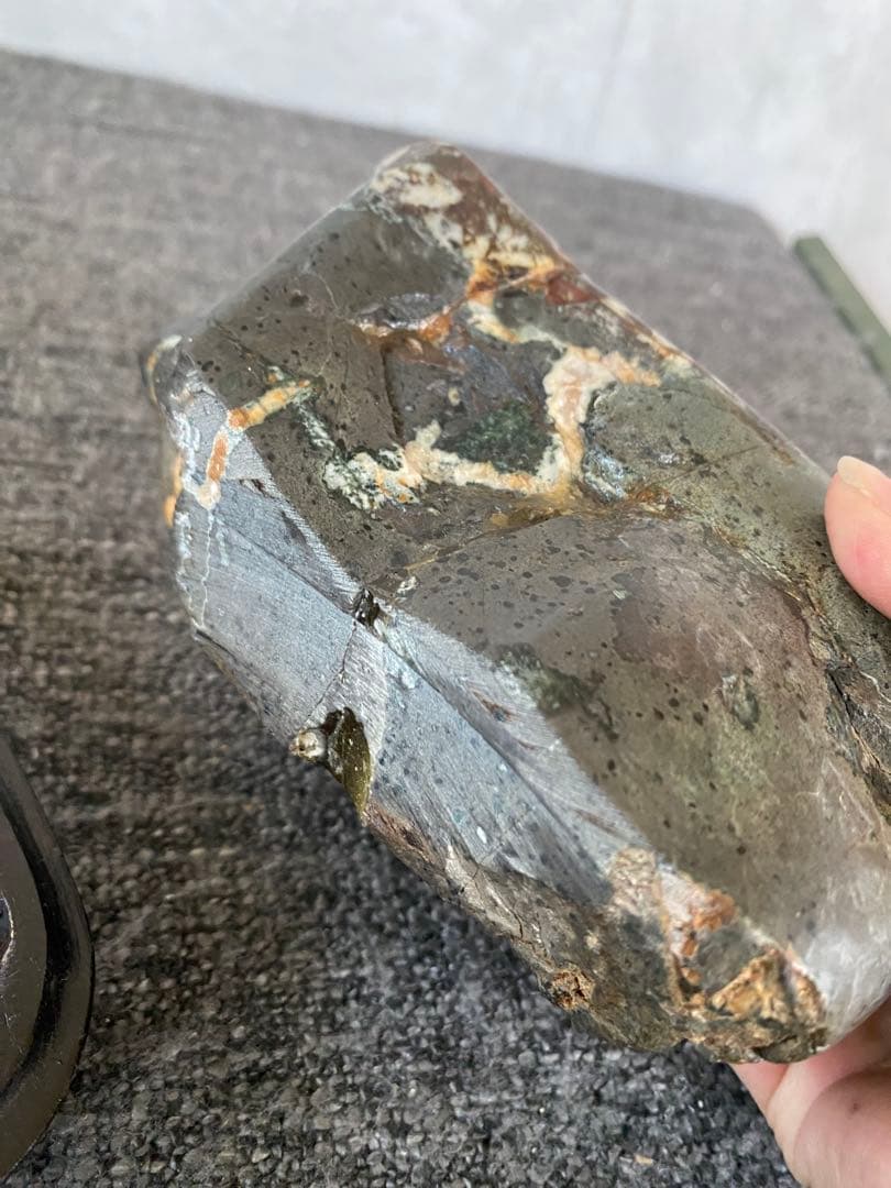 菊花石　置物　石