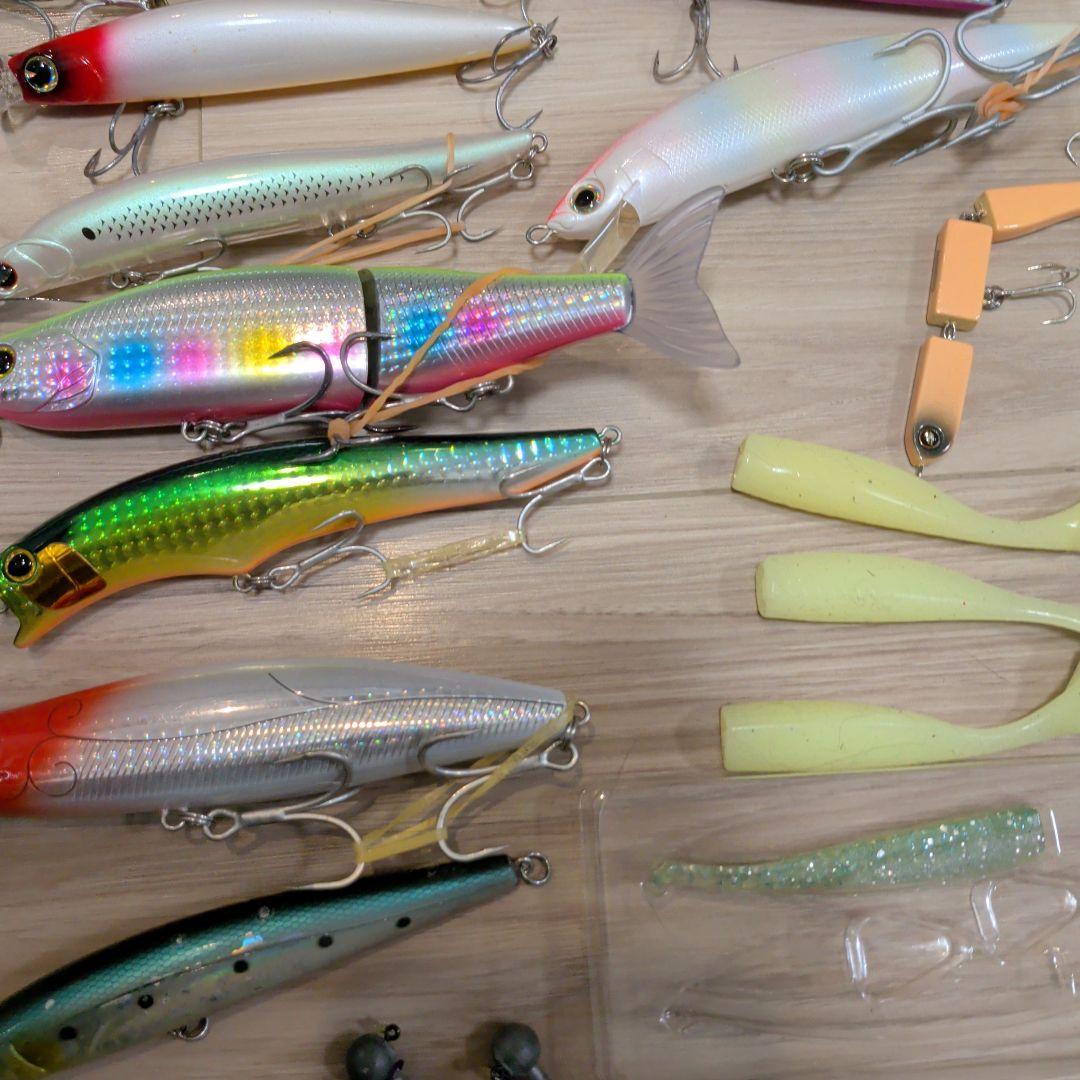釣り用タックルボックス シーバス用ルアー70個超セット まとめ売り