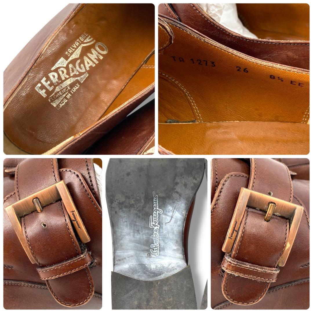 靴 y2k Ferraga square-toe leather loafers