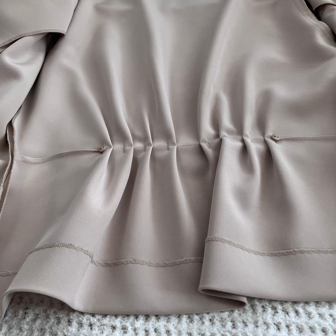 美品FOXEY NEWYORK★ビックカラージャケット★ベージュ★サイズ38