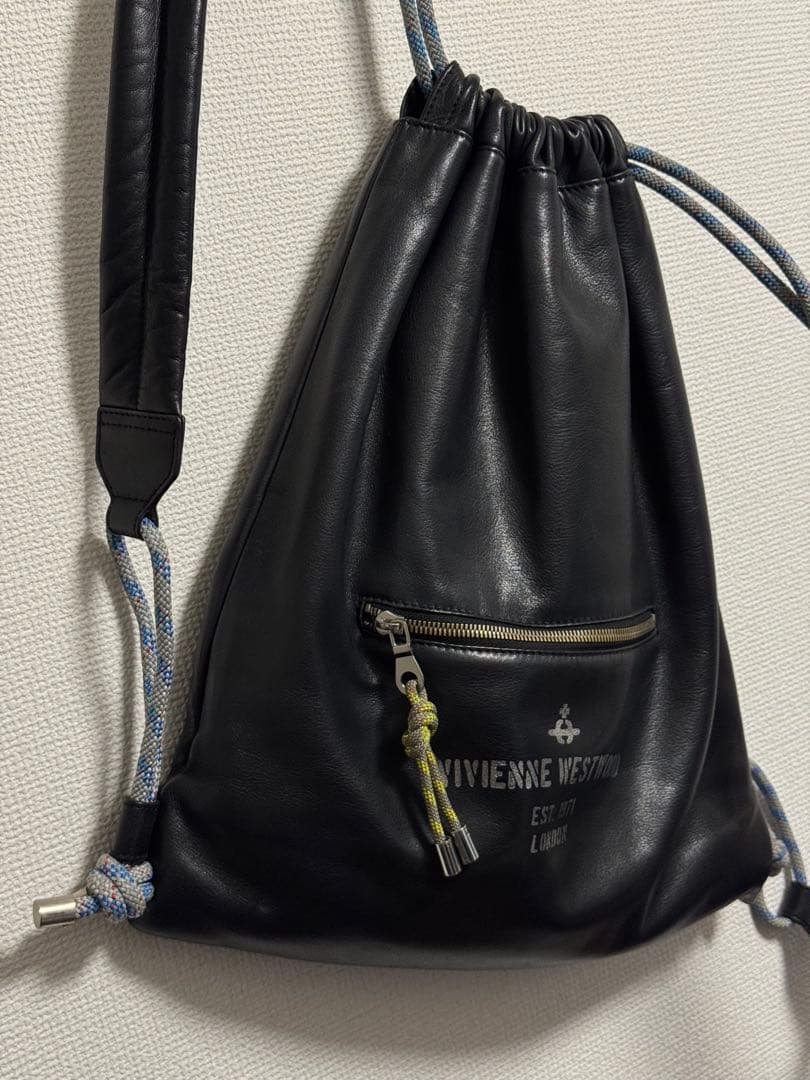 【Vivienne Westwood】超希少 レザー ナップサック ブラック