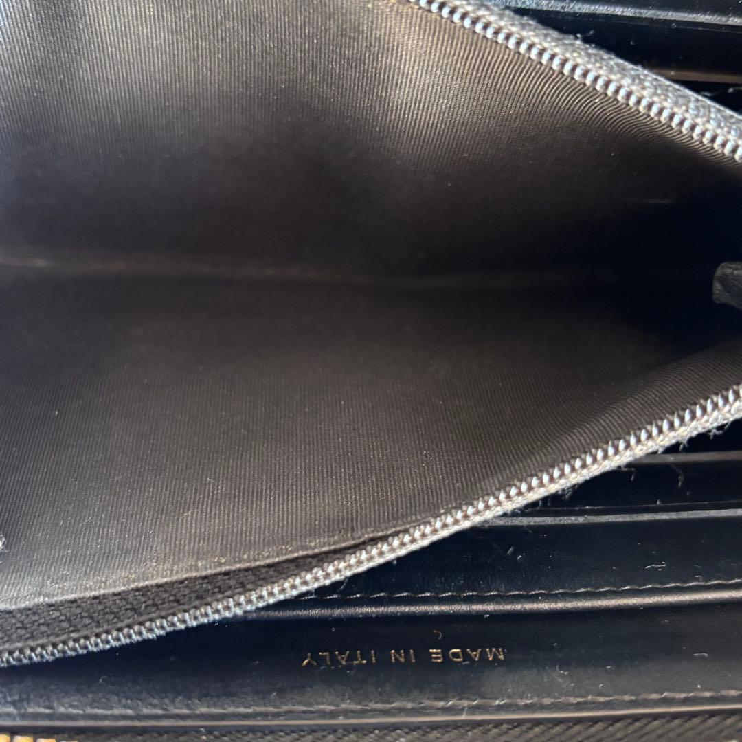 【美品】シャネル　CCフィリグリー　マトラッセ　ラウンドファスナー　長財布