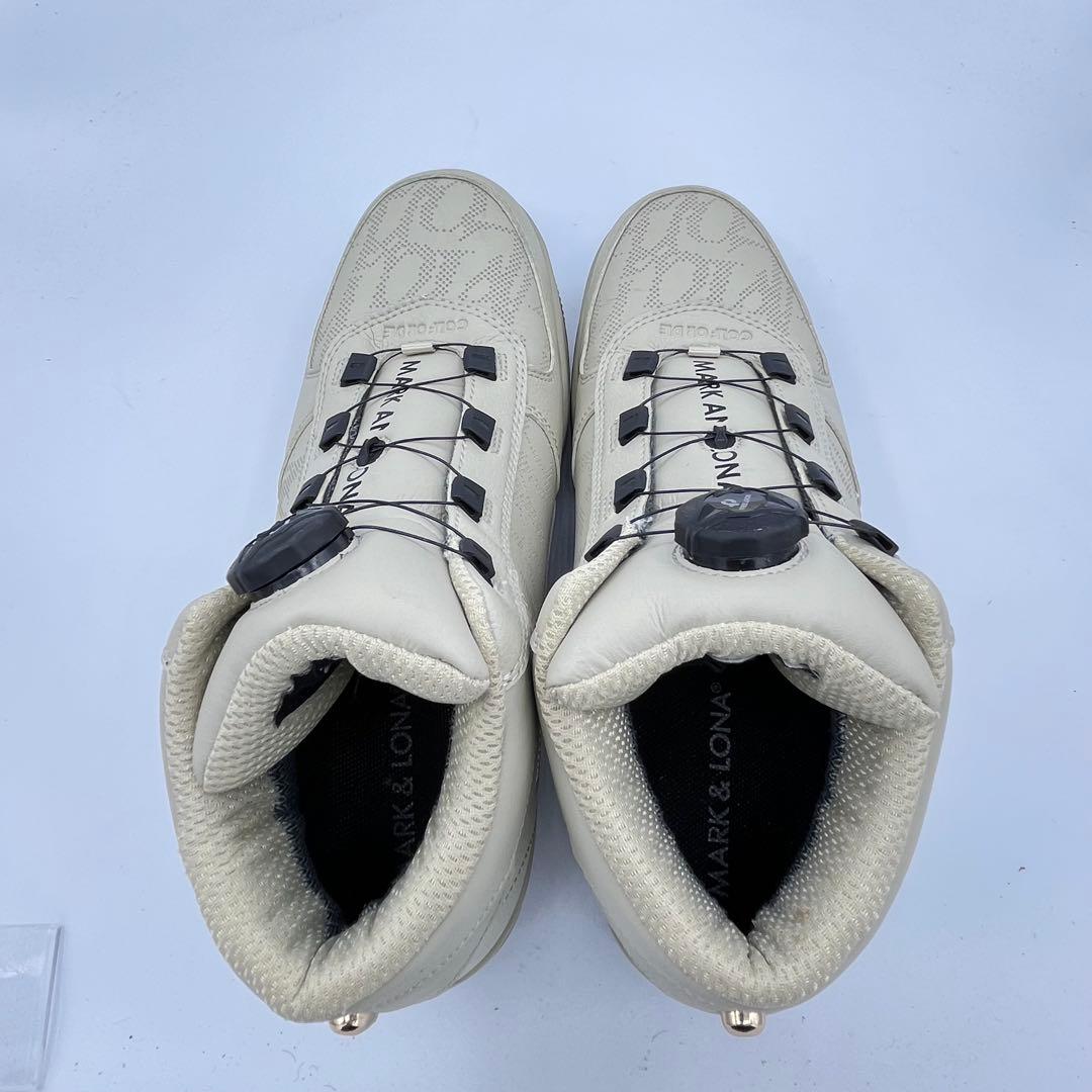 未使用　MARK＆LONA マーク＆ロナ BOA ゴルフシューズ　27 ベージュ